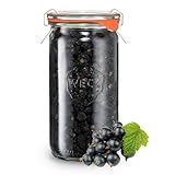 BIO Schwarze Johannisbeere 150g - 100% BIO Getrocknete Früchte - Trockenfrüchte - Hot Air Methode - Versiegelt in einem Weck Glas - organisch - ohne Zuckerzusatz - Quelle für Vitamine BerriesPolska®