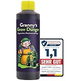 GRANNY’S Organischer-Grow-Dünger I Flüssigdünger für die Wachstumsphase der Hanfpflanze I Omas Bio-Dünger I Einfach und effektiv Düngen I Für Indoor & Outdooranbau I 500ml