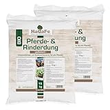 HaGaFe Pferdedung Pferdemist Rinderdung Kuhmist Universaldünger Dünger, 30kg (2x15)