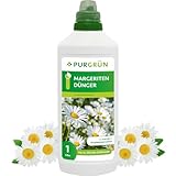 Purgrün® Margeriten-Dünger | Spurennährstoffe für leuchtende Blüten | Extra Kalium fördert die Widerstandskraft | Ergiebiges Konzentrat für 200 Liter Gießwasser | Premium-Flüssigdünger | 1 Liter