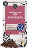 Bio Saure Erde für Heidelbeeren & Blaubeeren 40 L - Beeren-Erde mit 100 Tage NPK Dünger für kräftige Pflanzen - Luftig lockere Pflanzenerde für Beeren - Obst-Erde - Rhododendron-Erde