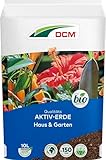 DCM AKTIV Erde Haus & Garten - Spezialerde - Universalerde - Mit organischem Dünger - Mit Mykorrhiza-Pilzen - Torfreduzierte Pflanzenerde - Bio - 40 L