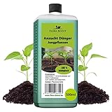 Konfitee Jungpflanzen Anzucht Dünger Flora Boost 500ml I Für bis zu 100L Gießwasser I Für Gemüse- & Obstpflanzen und Blumen I Flüssiger Blatt- & Wurzeldünger I 100% natürlicher Pflanzendünger