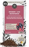 Bio Pflanzerde für Erdbeeren 20 L Dünger und Wurzelaktivator - Erdbeer Erde - Obsterde und Beerenerde für optimales anwachsen deiner Erdbeeren - Blumenerde für Erdbeeren