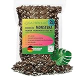 Garten Lux Premium Monstera Erde – 2L- 4-Komponenten – Erde für Fleischfressende Pflanzen- entwässernde Erde für die Aufzucht und Umpflanzung