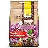 Neudorff NeudoHum OrchideenErde - Torffreie Bio-Erde für traumhafte Blüten aller Orchideenarten, 3 Liter, Braun