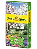 Floragard Florahum Pflanzerde 70 L • Universalerde • für Blumenbeete, Stauden, Sträucher, Gehölze und andere Gartenpflanzen • mit Tongranulat und dem Naturdünger Guano