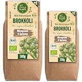 Little Plants Bio Brokkoli Sprossen Samen [250g] - Brokkoli-Samen mit über 95% Keimfähigkeit und hohem Sulforaphan-Gehalt - Brokkolisprossen & Microgreens zum Keimen (inkl. Ebook)